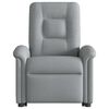 vidaXL Sill&oacute;n el&eacute;ctrico reclinable elevable de tela gris claro