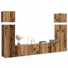 vidaXL Conjunto de mueble de TV 8 piezas montado la pared madera vieja