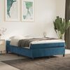 vidaXL Estructura de cama con somier terciopelo azul oscuro 140x200cm