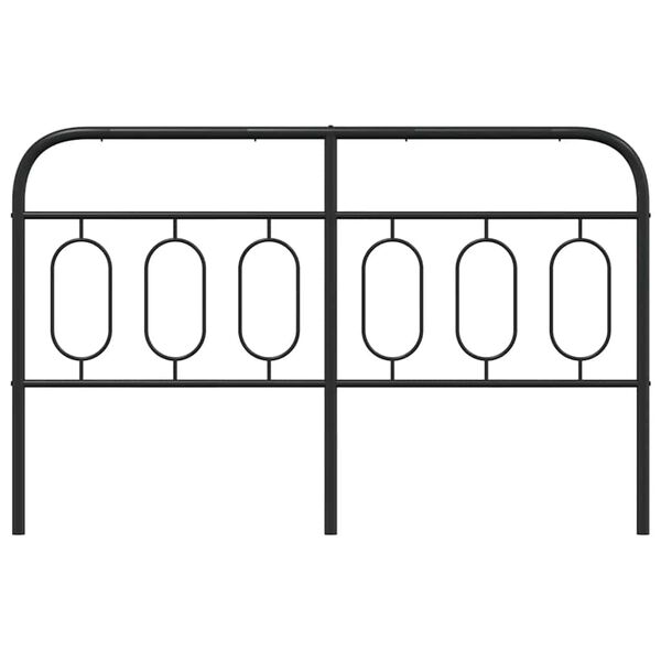 vidaXL Cabecero de repuesto de metal negro 140 cm