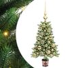vidaXL &Aacute;rbol de Navidad con 150 LED con soporte Verde 65 cm PE