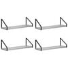 vidaXL Estanter&iacute;as de pared 4 uds. Sonoma gris 50 x 16 x 15,5 cm