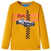 Camiseta infantil de manga larga color ocre 128