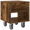vidaXL Mesita de Noche Roble ahumado 40,5 x 40 x 48 cm