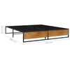 vidaXL Estructura de cama sin colchón metal negro 200x200 cm