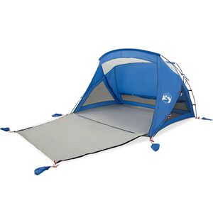 vidaXL Tienda de playa para 2 personas impermeable azul celeste