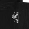 vidaXL Armario de baño madera contrachapada negro roble 60x33x60 cm