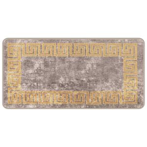 vidaXL Pasillo de alfombra MARSA Gris 50 x 100 cm Poli&eacute;ster y PVC