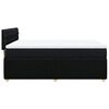 vidaXL Cama box spring con colch&oacute;n tela negro 140x200 cm