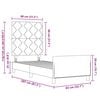 vidaXL Cama tipo Box Spring Verde oscuro 80 x 200 cm Terciopelo