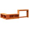 vidaXL Estructura de cama sin colch&oacute;n madera maciza marr&oacute;n 75x190 cm