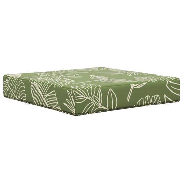 vidaXL Coj&iacute;n para sof&aacute; de exterior 3 pcs Dise&ntilde;o de Hojas Poli&eacute;ster