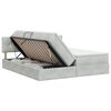 vidaXL Cama con almacenamiento con cabecera 2 uds. Gris Claro