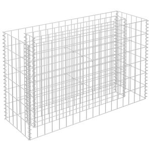 vidaXL Arriate de gaviones de acero galvanizado 90x30x60 cm