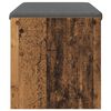 vidaXL Banco de entrada con coj&iacute;n Madera vieja 83 x 38 x 40 cm