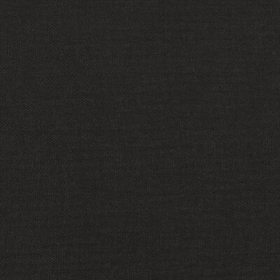 vidaXL Reposapiés tela y cuero sintético negro 45x29,5x35 cm