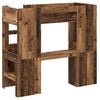 vidaXL Estructura de litera con escritorio Madera vieja 75 x 190 cm