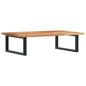 vidaXL Estante de lavabo de pared acero y madera maciza de acacia