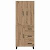 vidaXL Aparador alto 2 pcs Roble artesanal 69,5 x 34 x 180 cm