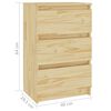 vidaXL Mesita de noche madera maciza de pino 40x29,5x64 cm