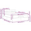 vidaXL Estructura cama otomana colch&oacute;n tela marr&oacute;n oscuro 140x200cm