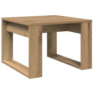 vidaXL Mesa auxiliar de madera de ingenier&iacute;a roble artisan 50x50x35 cm