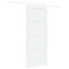 vidaXL Puerta Corredera Blanco 83 x 202 cm Madera de Pino Maciza