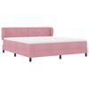 vidaXL Cama tipo Box Spring con colch&oacute;n Rosa 180 x 200 cm Terciopelo