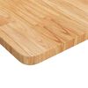 vidaXL Banco de trabajo rectangular madera maciza 100x60x(71,5-98) cm