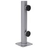 vidaXL Base de sombrilla para m&aacute;stil de &Oslash;32/34/38 mm acero plateado