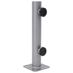 vidaXL Base de sombrilla para m&aacute;stil de &Oslash;32/34/38 mm acero plateado