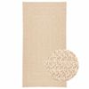 vidaXL Alfombra ZIZUR apariencia yute interior exterior beige 60x110cm