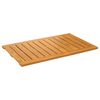 vidaXL Alfombrilla de ba&ntilde;o Marr&oacute;n 80 x 50 cm Madera de Acacia S&oacute;lida