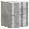 vidaXL Mesita de Noche de Pared Gris Hormig&oacute;n 33 x 34,5 x 40 cm