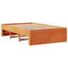 vidaXL Cama sin colch&oacute;n con cajones madera de pino marr&oacute;n 120x200 cm