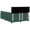vidaXL Cama box spring con colch&oacute;n terciopelo verde oscuro 160x200 cm