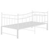 vidaXL Sofá cama extraíble sin colchón metal blanco 90x200cm