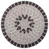 vidaXL Mesa bistro de mosaico cer&aacute;mica gris 60 cm
