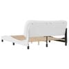 vidaXL Estructura de cama sin colch&oacute;n Hvar cuero sint&eacute;tico blanco 160x200cm