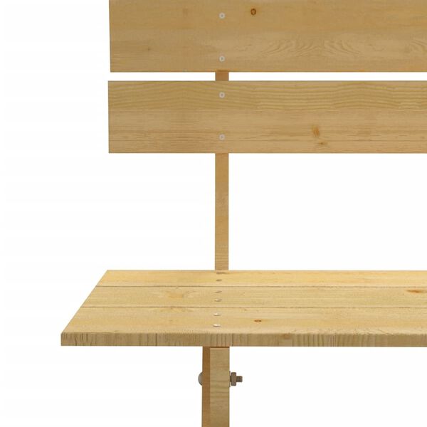 vidaXL Banco de jard&iacute;n de madera de pino impregnada 150 cm