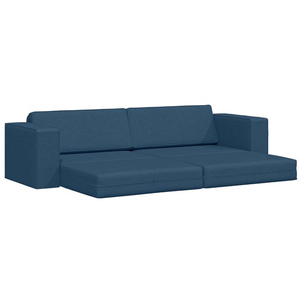 vidaXL Sof&aacute; cama Azul marino 245 x 78 x 77 cm tela