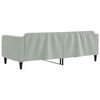 vidaXL Sof&aacute; cama sin colch&oacute;n terciopelo gris claro 90x190 cm