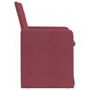 vidaXL Sillas de comedor 2 pcs Rojo vino tinto 57 x 67 x 95 cm tela