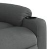 vidaXL Sill&oacute;n reclinable de masaje el&eacute;ctrico tela gris oscuro