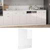 vidaXL Panel para lavavajillas &ldquo;Lyon&rdquo; contrachapada blanco brillo