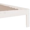 vidaXL Estructura de cama doble sin colch&oacute;n blanco 135x190 cm