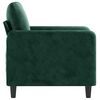vidaXL Sill&oacute;n de terciopelo verde oscuro 60 cm