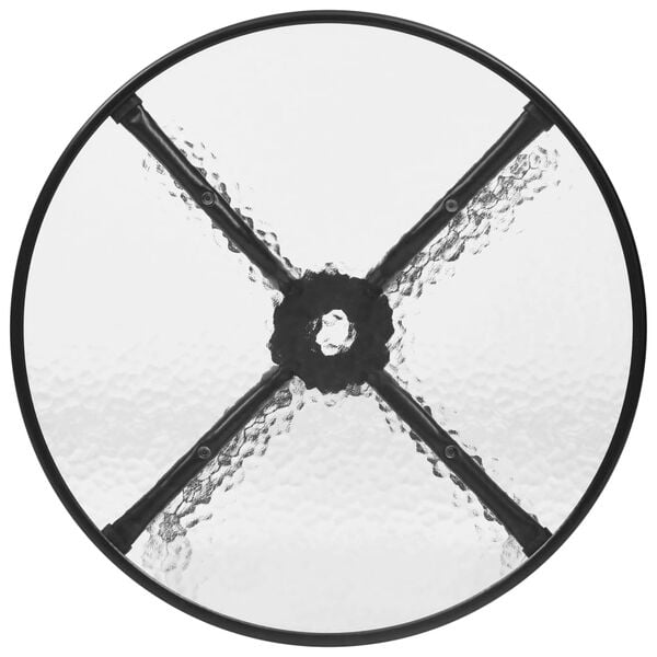 vidaXL Juego de comedor de jard&iacute;n de 3 piezas negro