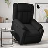 vidaXL Sill&oacute;n reclinable elevable el&eacute;ctrico de cuero sint&eacute;tico negro