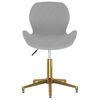vidaXL Sillas de comedor giratorias 4 uds de terciopelo gris claro